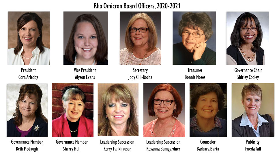 Rho Omicron Board Officers